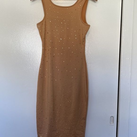 Nude rhinestone dress Small - Picture 3 of 3